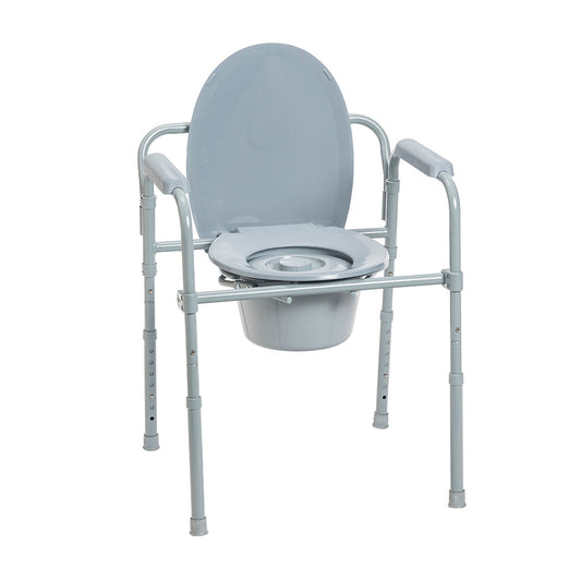 Folding Steel Commode
