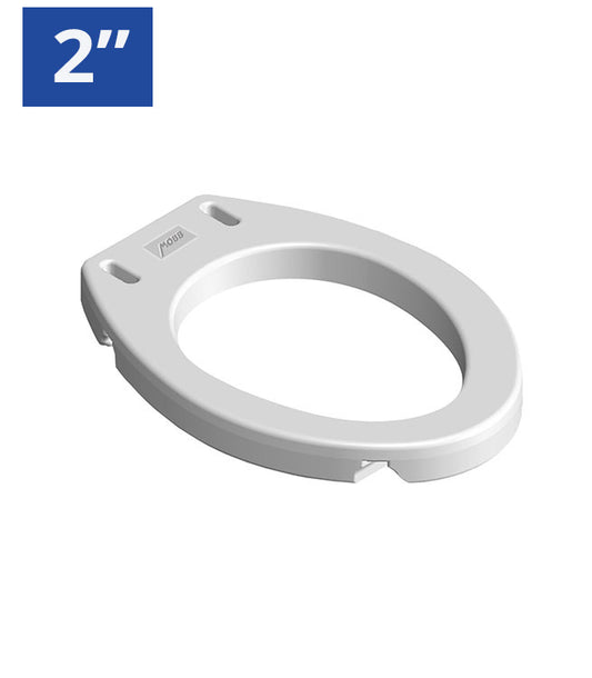 2" Elongated Raised Toilet Seat