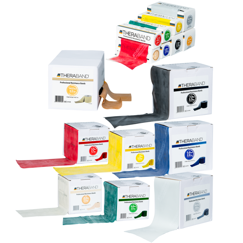 Pre-Cut TheraBand Latex Professional Resistance Bands